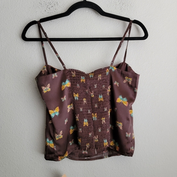 Reformation Overland Silk Top in Falena size 8 NWT - Picture 7 of 11